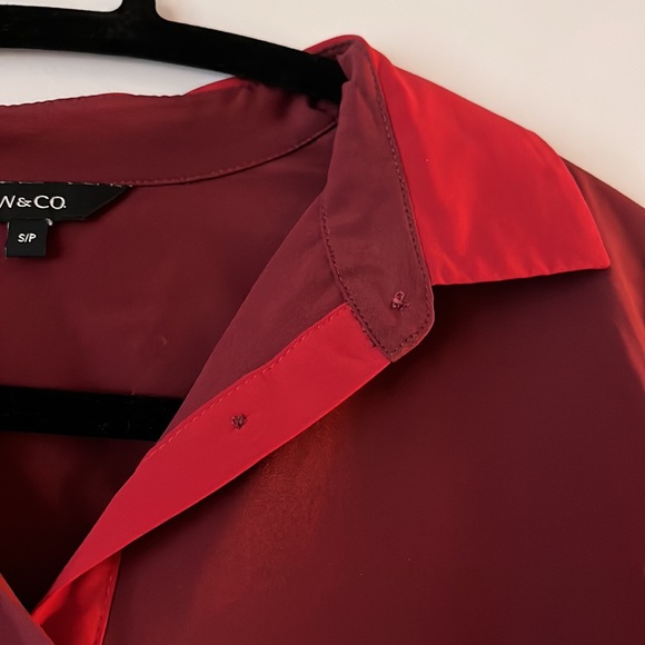 RW&Co Maroon Blouse (Small) - Picture 3 of 5